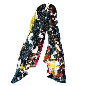 Colorful floral scarf